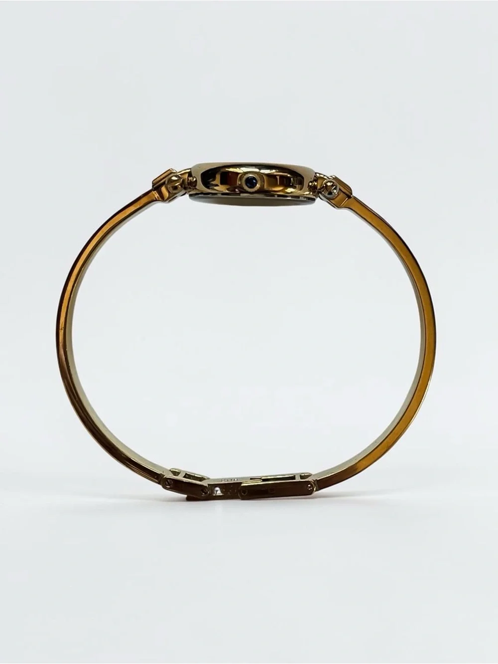 Vintage Givenchy Bangle Watch Gold Plated, Blue Dial